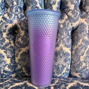Starbucks Lavender and Blue Gradient Textured Tumbler